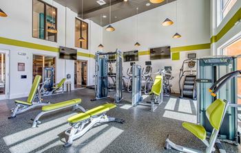 Modern Fitness Center at The Parker at Maitland Station in Maitland, FL